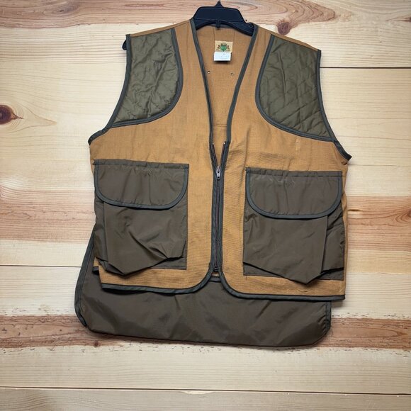 Vintage IDEAL Vest Mens Medium Brown Hunting Lightweight - Picture 1 of 13